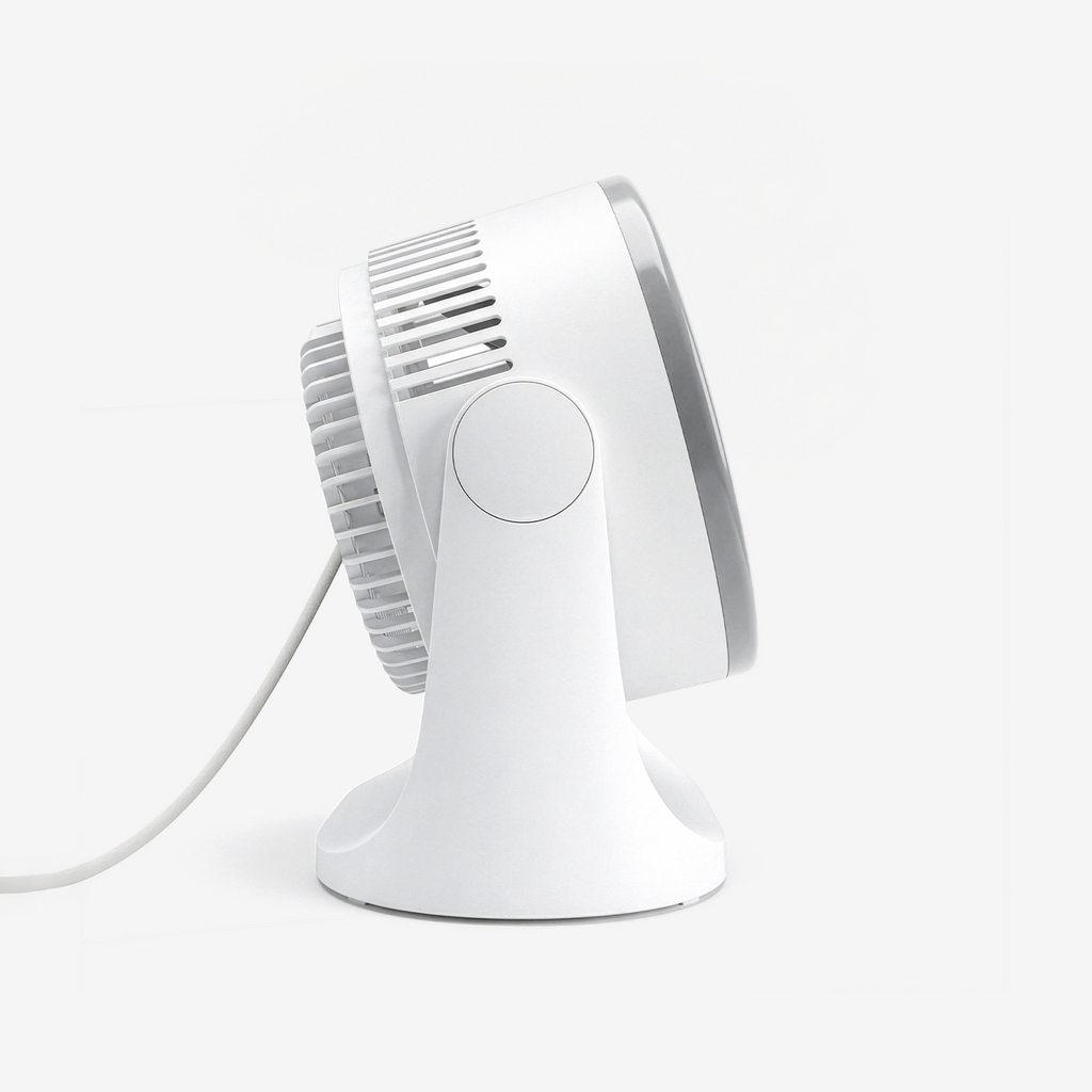 AirFlo™ Mini 11" Turbo Fan - Ultra-Quiet Air Circulator - White/Grey