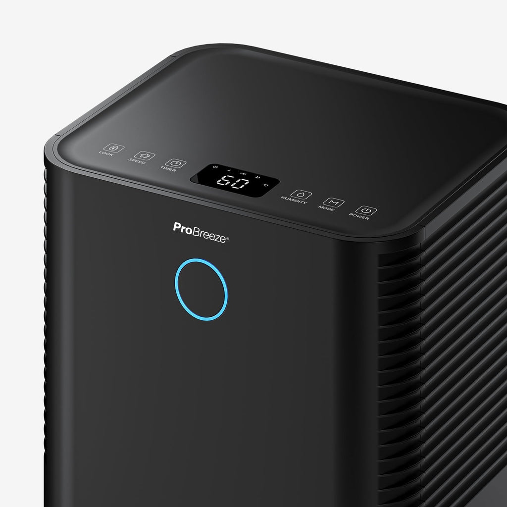Refurbished - OmniDry 12L Quiet Low Energy Dehumidifier - Black