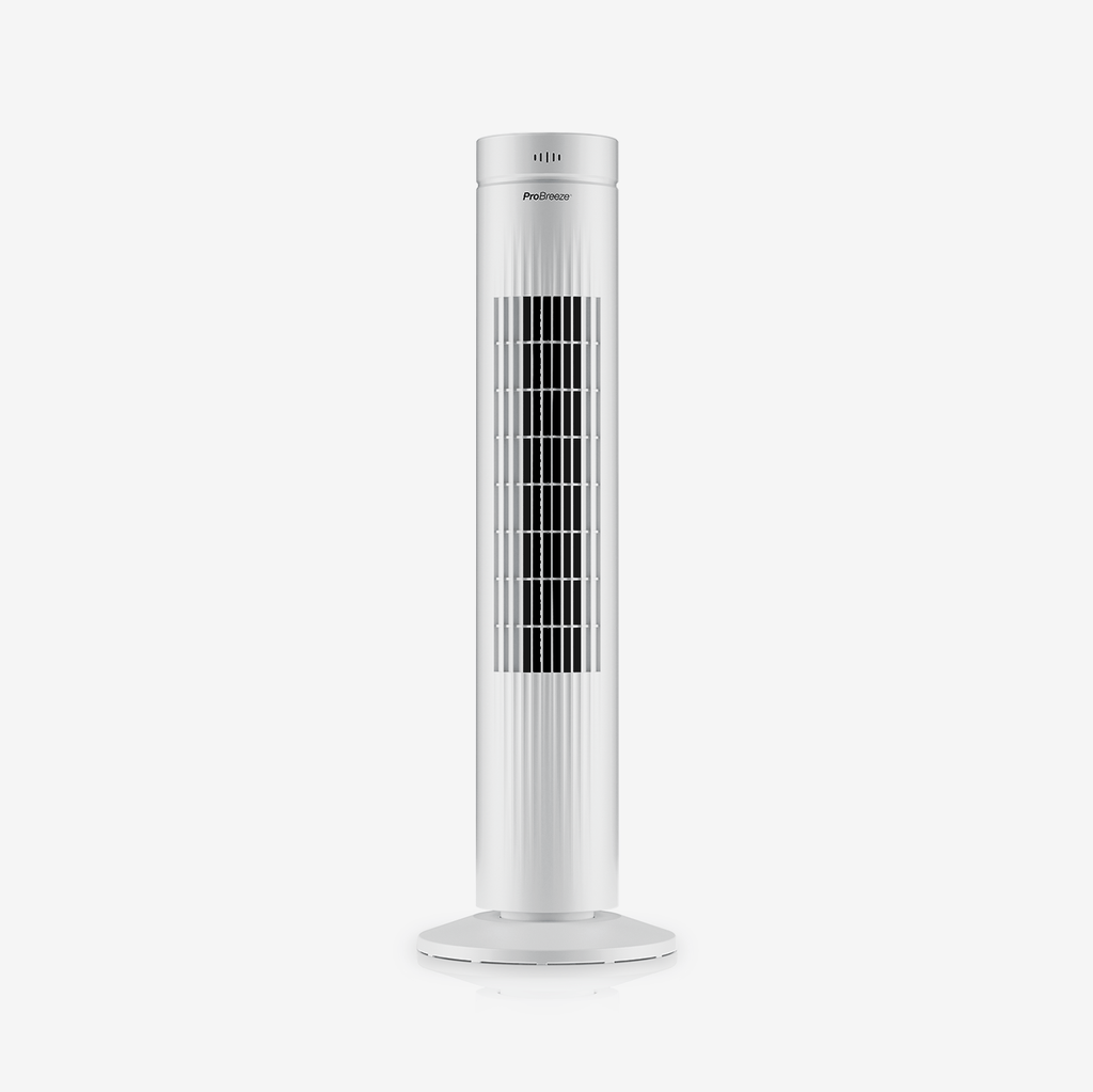 Refurbished - 30" Oscillating Tower Fan with Touch Panel - White
