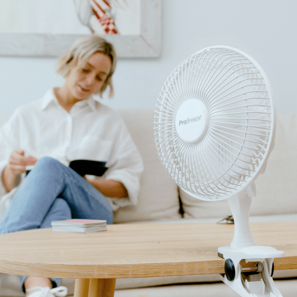 6" Mini Clip Fan - Ultra Quiet & High Power - White