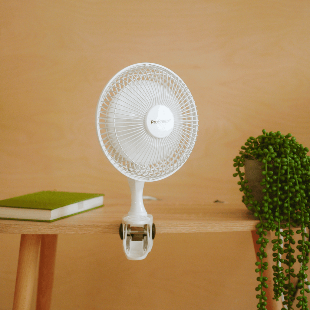 6" Mini Clip Fan - Ultra Quiet & High Power - White