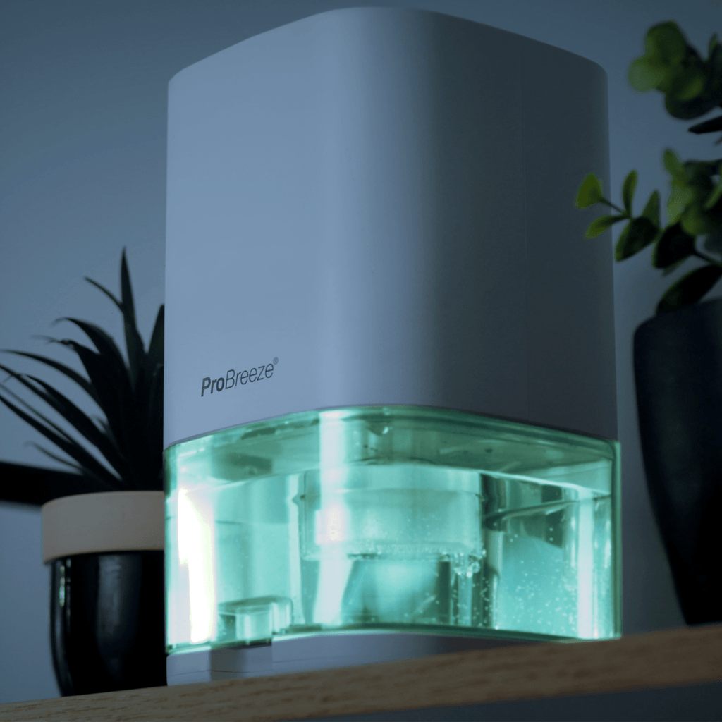 Refurbished - 1000ml Dehumidifier with 4-hour Timer and LED Light