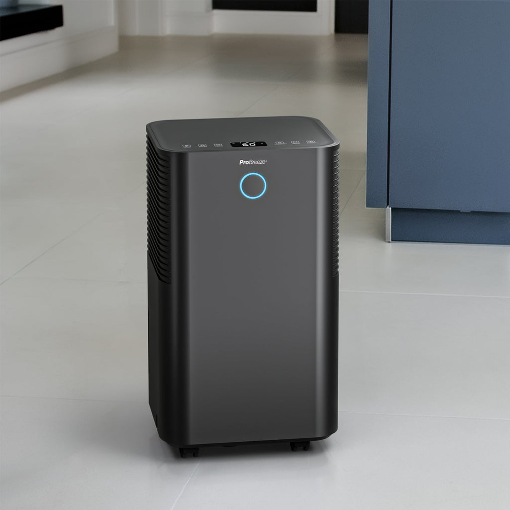 Refurbished - OmniDry 12L Quiet Low Energy Dehumidifier - Black