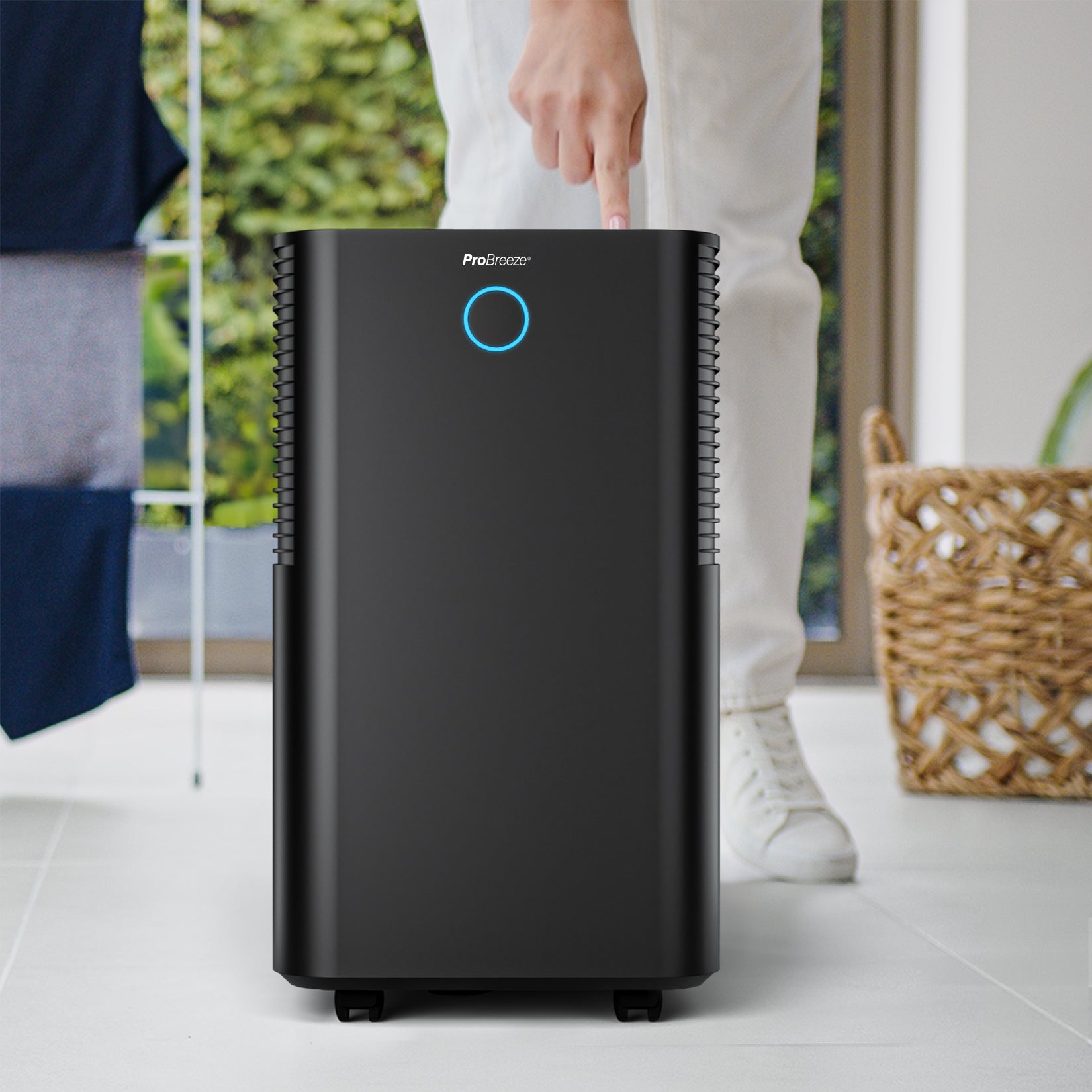 Refurbished - OmniDry 12L Quiet Low Energy Dehumidifier - Black