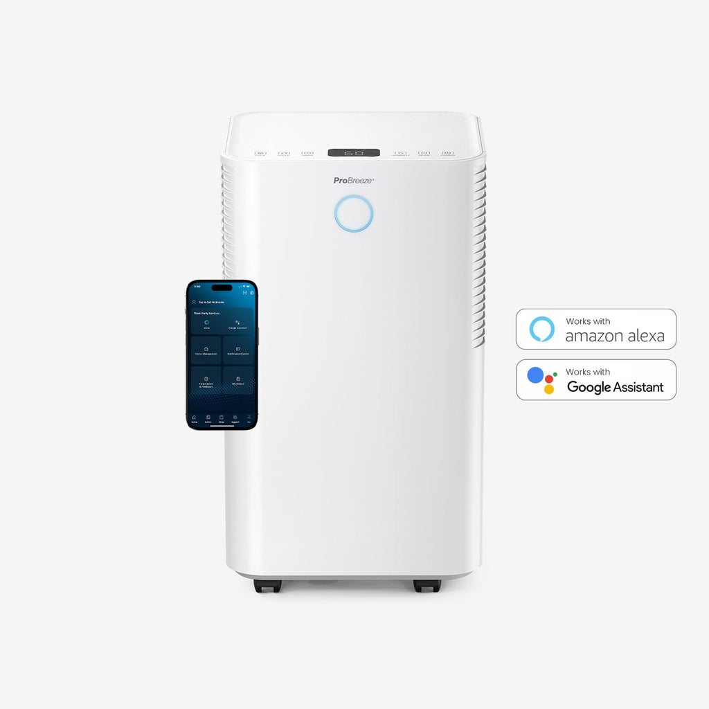 Refurbished - OmniDry 12L Quiet Low Energy Dehumidifier with Smart App Control