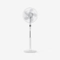 16" Pedestal Fan - Low Energy DC Motor, 3 Operating Modes & Remote Control - White