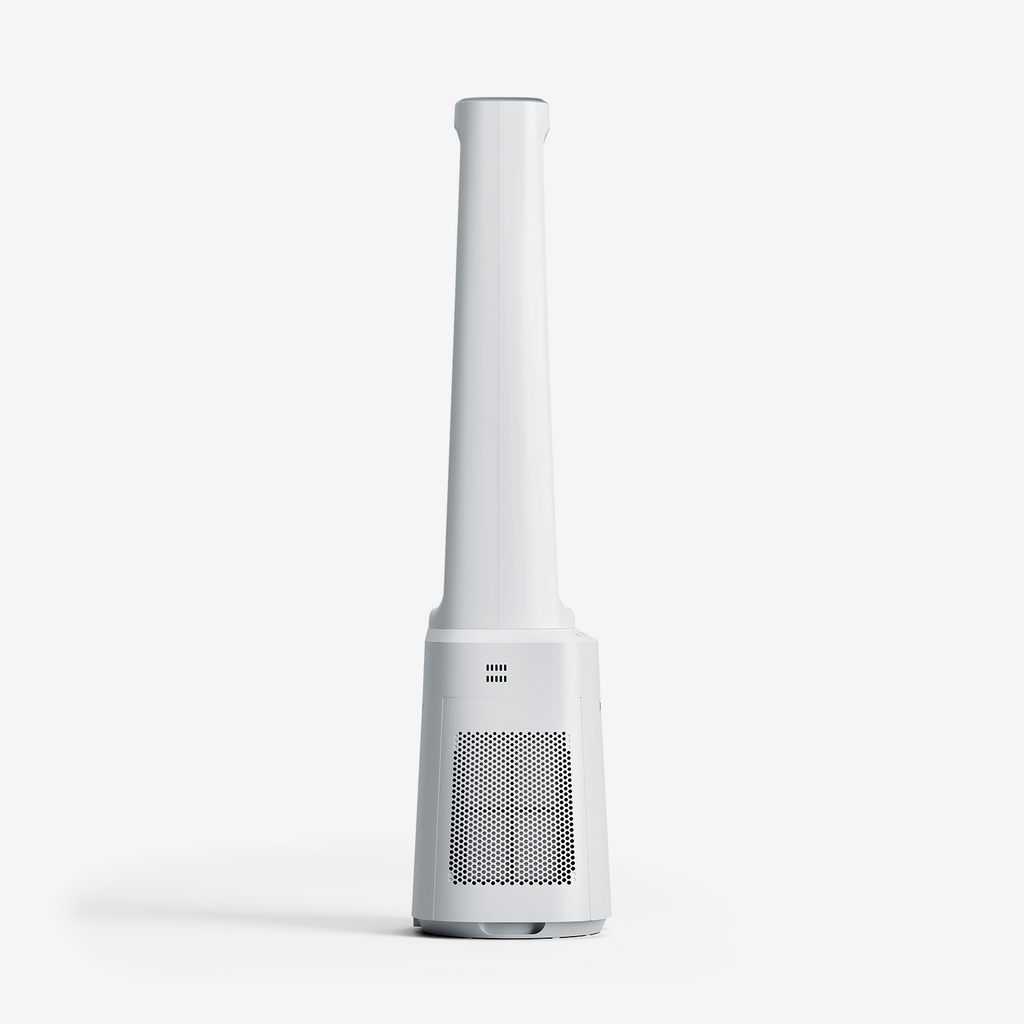 Refurbished - OmniAir 41" Premium Bladeless Tower Fan and Air Purifier - White