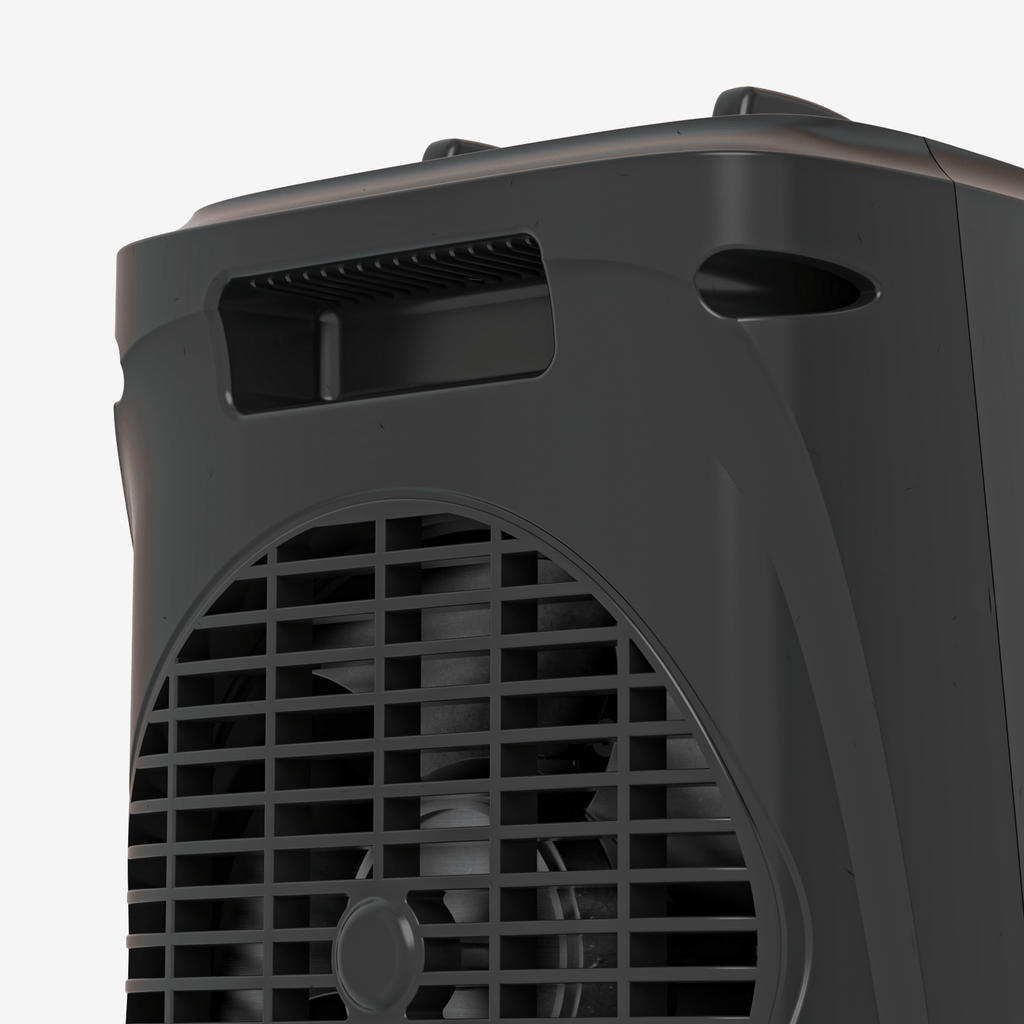 Refurbished - 2000W Mini Ceramic Fan Heater - Black