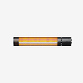 Refurbished - Wall Mounted Infrared Patio Heater with Remote Control and 2 Heat Settings