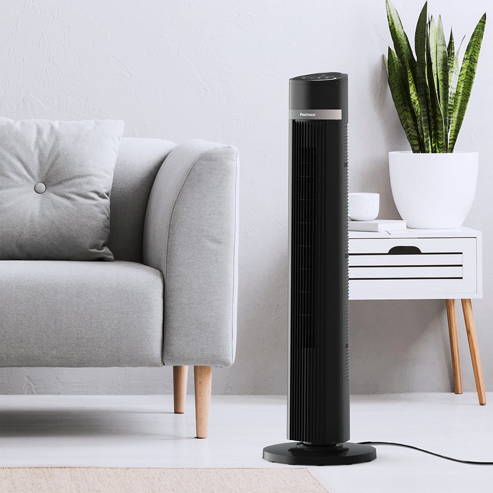 Refurbished - 40" Oscillating Tower Fan - Black