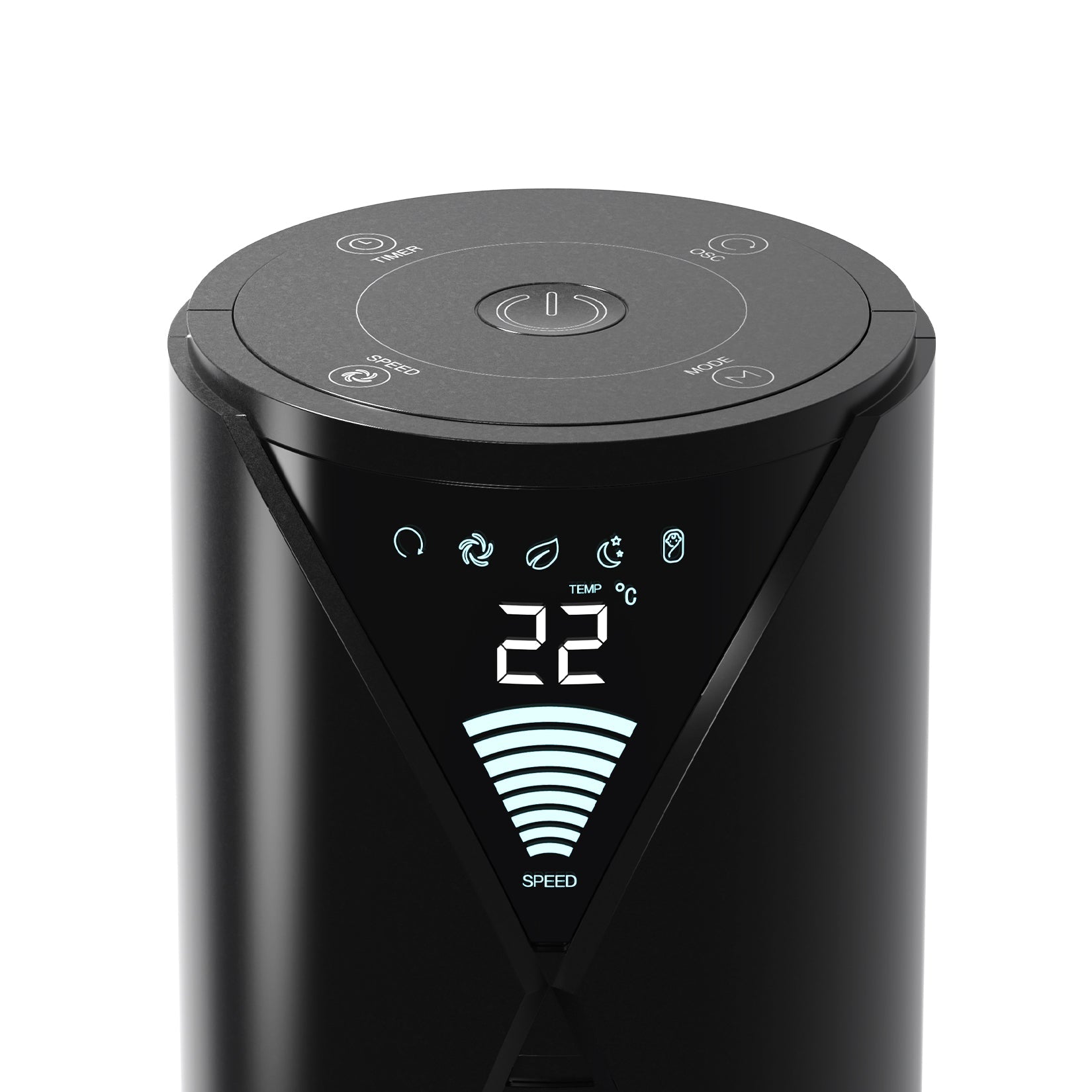 Refurbished - 46" Oscillating Tower Fan Black