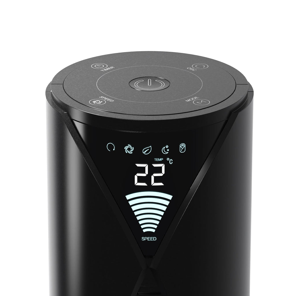 46" Oscillating Tower Fan Black
