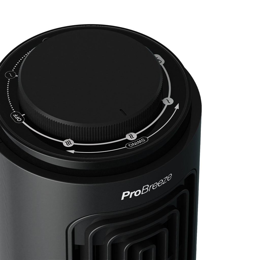 Desktop 3 Speed Mini Tower Fan - Black